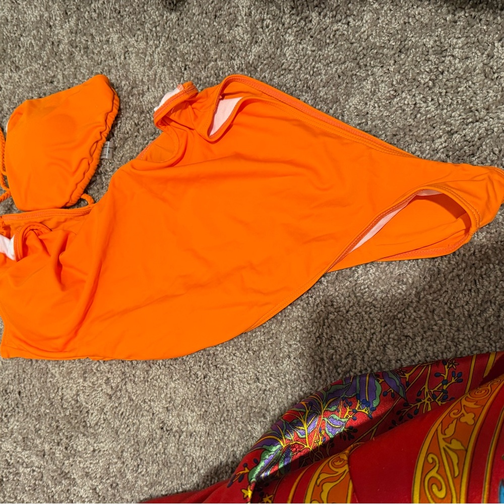 Vibrant Orange Bikini Set